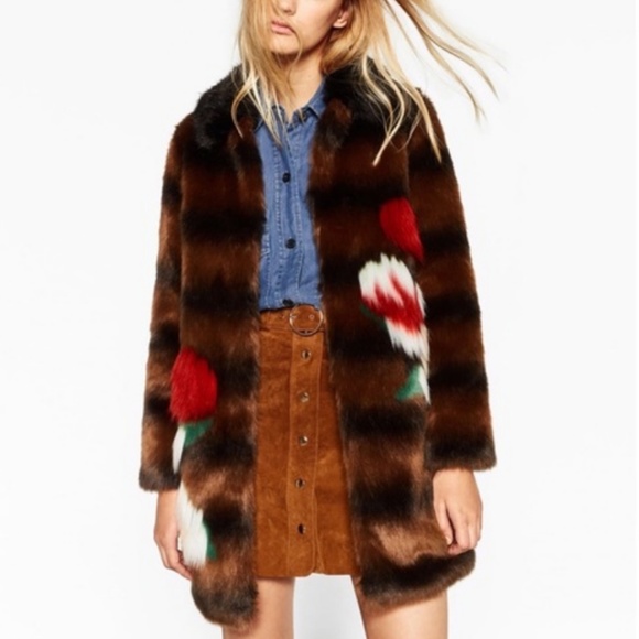 Zara Jackets & Blazers - Zara Faux Fur Mink Color Puff Jacket